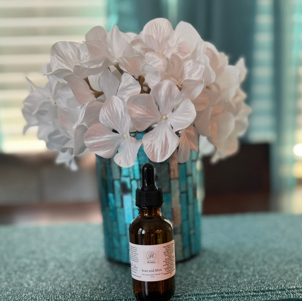 Rose and Mint Stimulating Hair Growth Oil